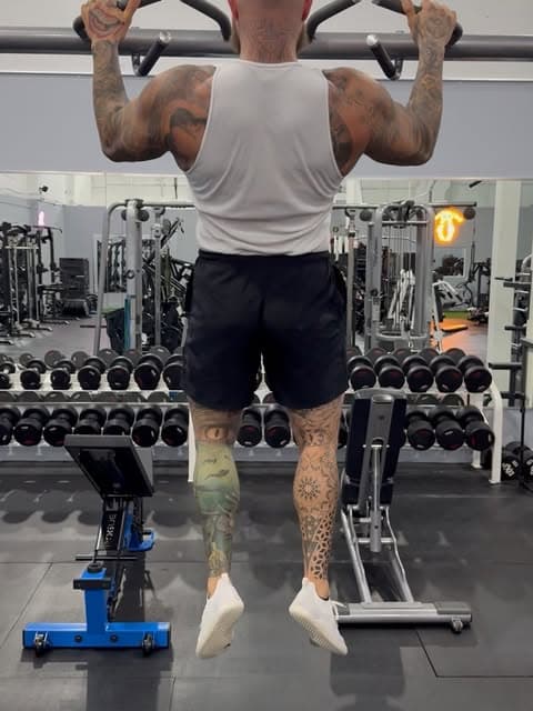 Kyle Mamane training in the gym